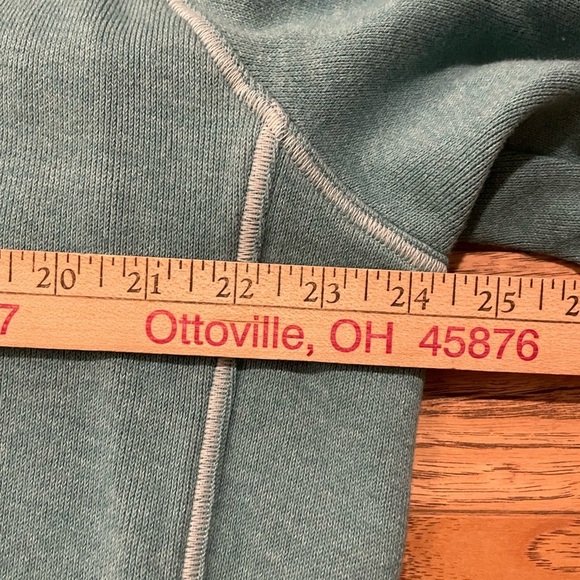 L.L. BEAN Men's Size XL Sweater Green Cotton 1/4 Zip Traditional Fit - Picture 6 of 7